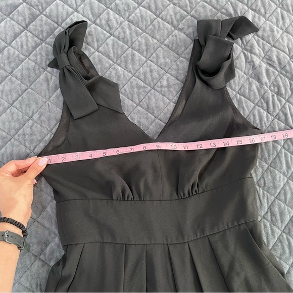 J. Crew Jumpsuit Womens 4 Wide Leg Crop Pants Bow Straps Jalopy Petite I - Picture 8 of 11